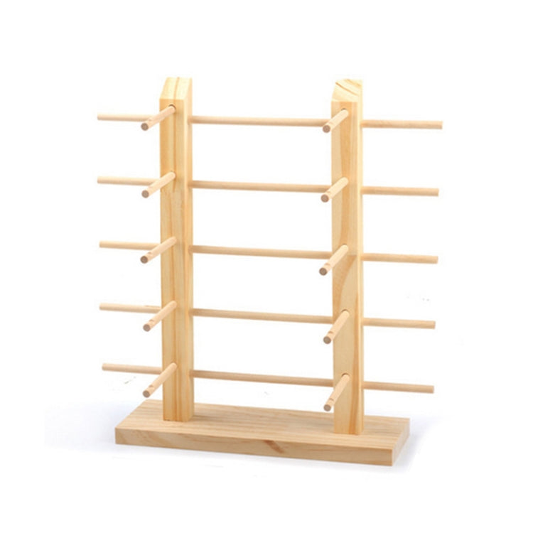 Log Glasses Display Storage Rack 1 Row 2 Pairs Reluova