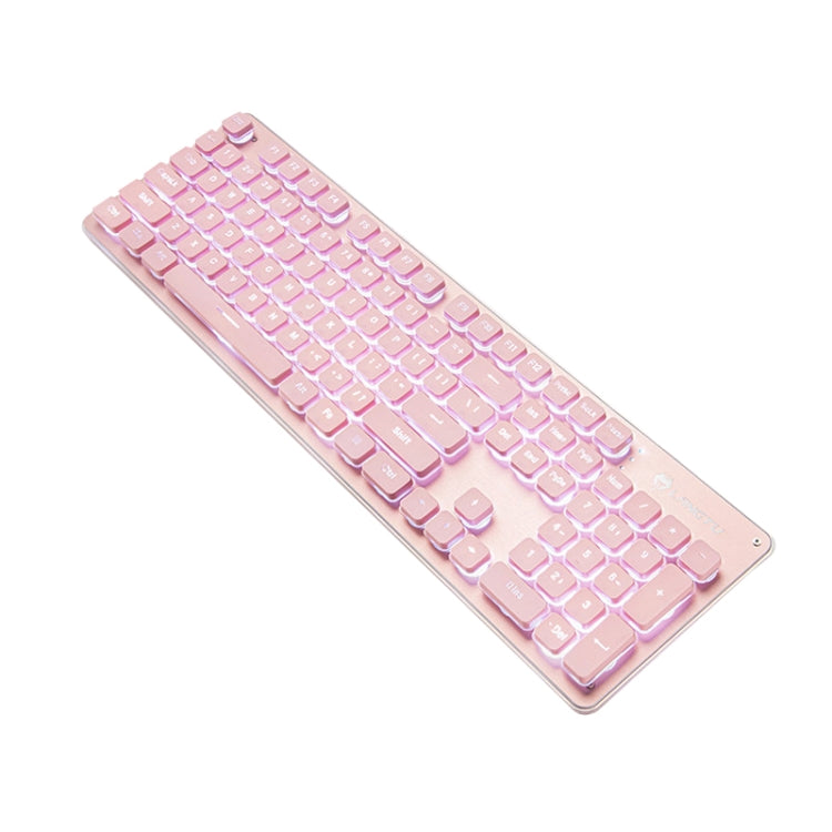 LANGTU L1 104 Keys USB Home Office Film Luminous Wired Keyboard, Cable Length:1.6m