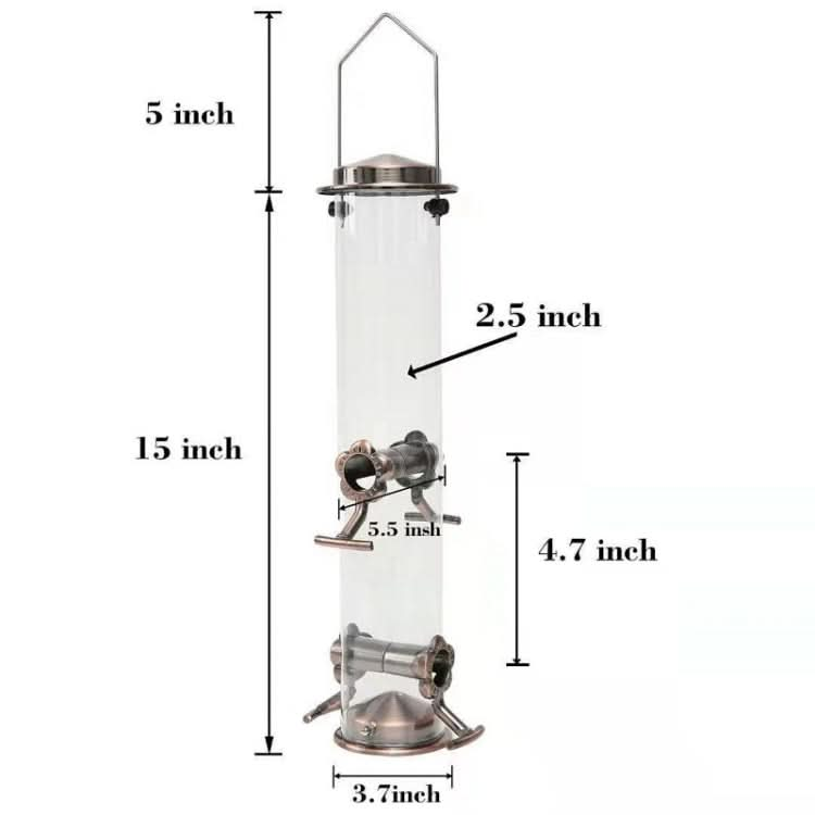 Outdoor Garden Hanging Metal Bird Automatic Feeder - Reluova