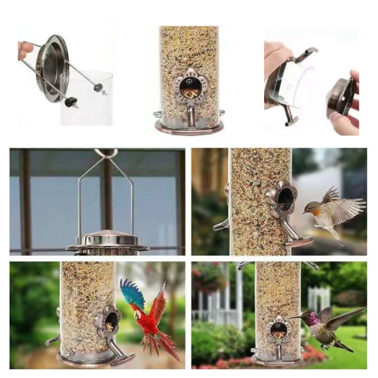 Outdoor Garden Hanging Metal Bird Automatic Feeder - Reluova