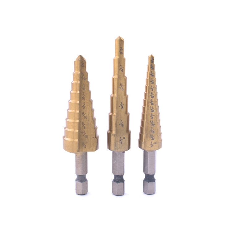 3 In 1 Hexagonal Shank Step Drill High Speed Steel Rear Hole Opening Tool-Reluova