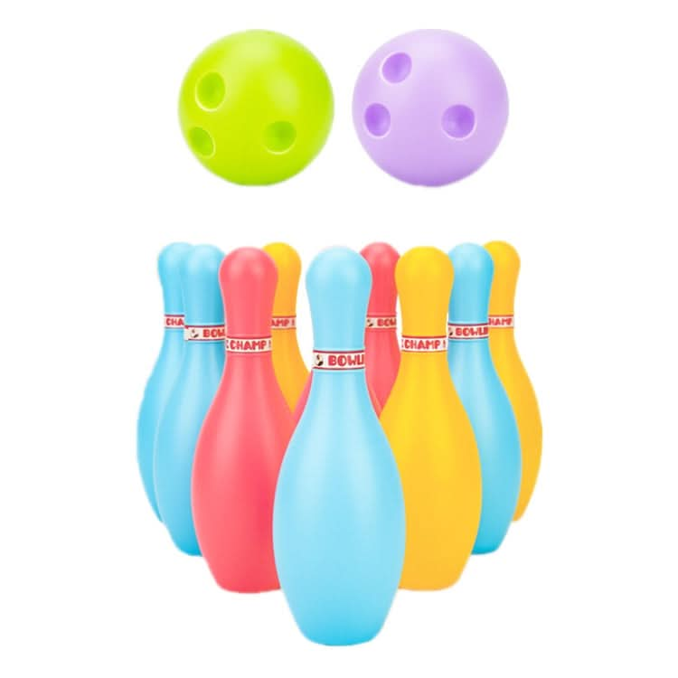 3 Sets Children Sports Recreation Plastic Bowling Toy Set, Size: Reluova