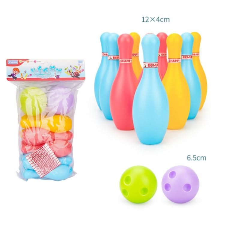 3 Sets Children Sports Recreation Plastic Bowling Toy Set, Size: Reluova