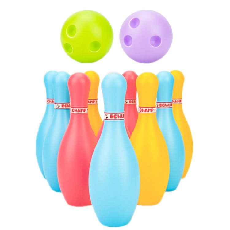 3 Sets Children Sports Recreation Plastic Bowling Toy Set, Size: Reluova