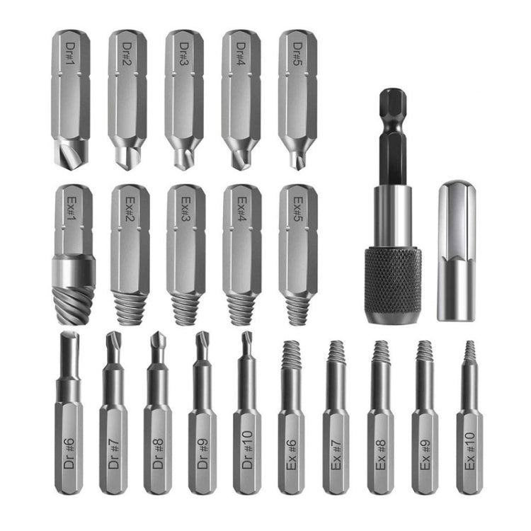 22 PCS / Set Screw Takeout High-Speed Steel Anti-Tooth Refrigerant Removal Tool-Reluova