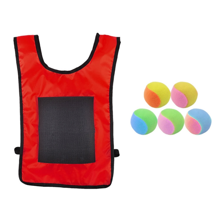 Children Dodgeball Vest For Parent-child Outdoor Games With 5 Balls Reluova