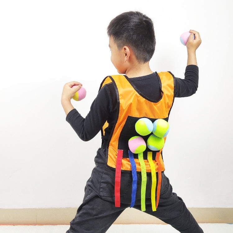 Children Dodgeball Vest For Parent-child Outdoor Games With 5 Balls