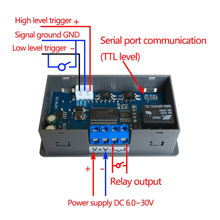 12/24V Relay Module Cycle Trigger Delay Power-Off Delay Timing Circuit Switch