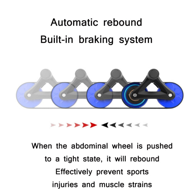 Automatic Rebound Double Wheel Abdominal Fitness Wheel Reluova