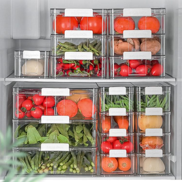 Fruit and Vegetable Refrigerator Crisper with Lid Reluova