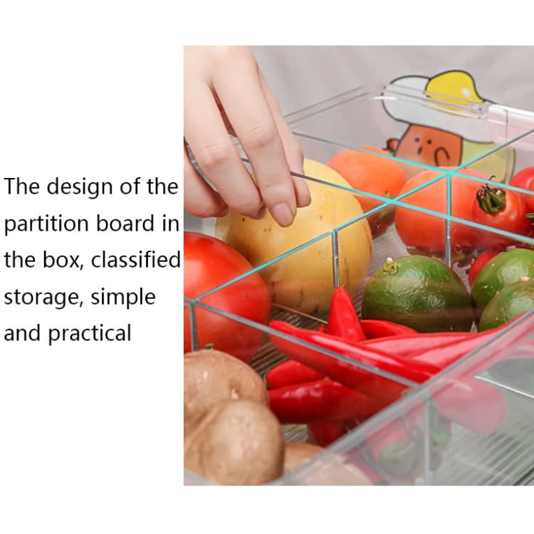 Fruit and Vegetable Refrigerator Crisper with Lid Reluova