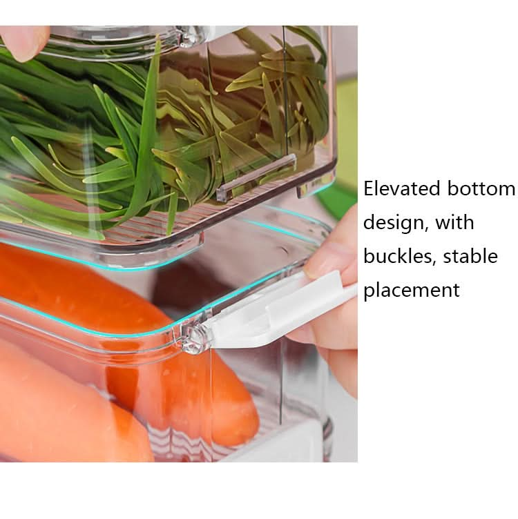 Fruit and Vegetable Refrigerator Crisper with Lid Reluova