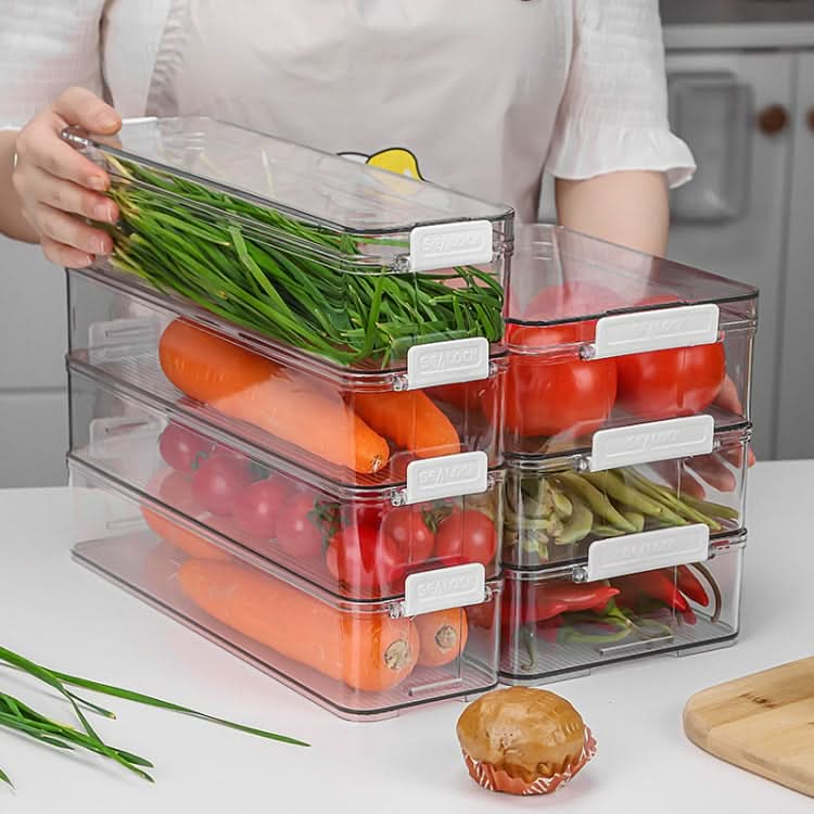 Fruit and Vegetable Refrigerator Crisper with Lid Reluova