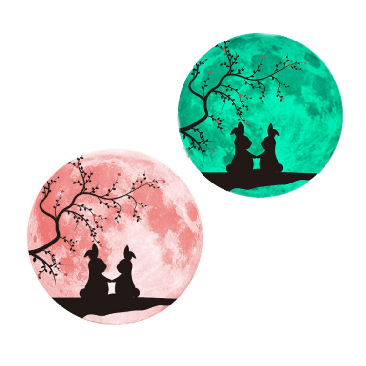 30cm Pink Couple Fluorescent Moon Wall Sticker My Store