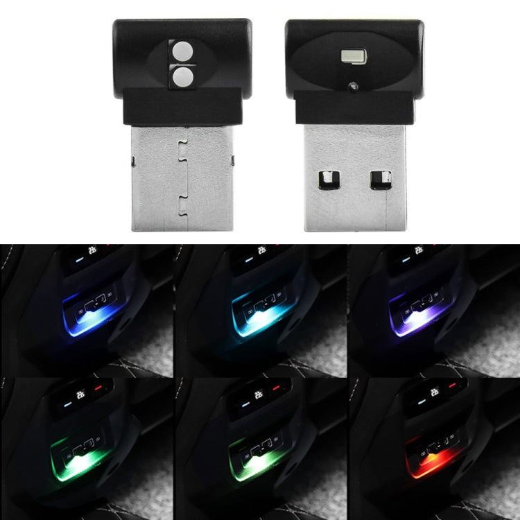 2 PCS Car USB Atmosphere Light LED Decorated Lighting Light-Reluova