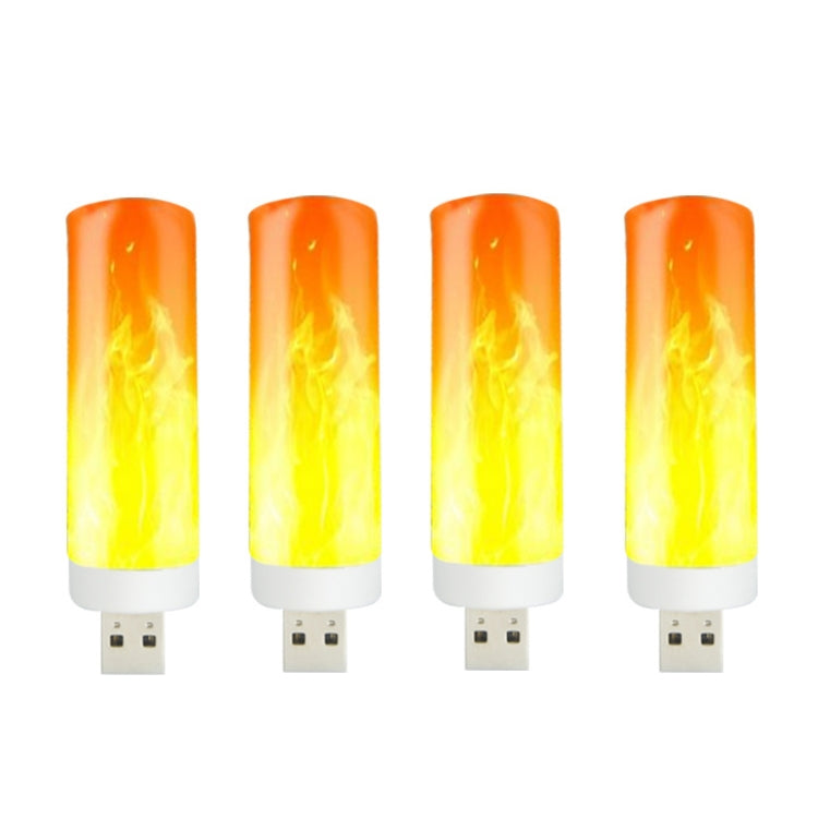 4 PCS USB Candlelight LED Imitation Flame Lamp My Store