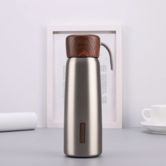 Delicate 304 Stainless Steel Wood Grain Thermos Cup Reluova