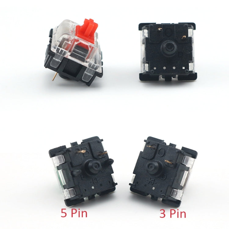 10 PCS Gateron G Shaft Black Bottom Transparent Shaft Cover Axis Switch, Style: