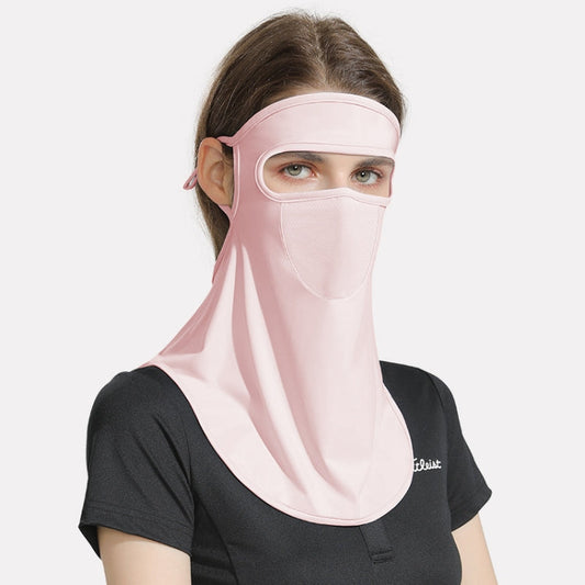 GOLOVEJOY Summer Ice Silk Sunscreen Face Shield  Ladies Outdoor Neck Protection Veil Reluova