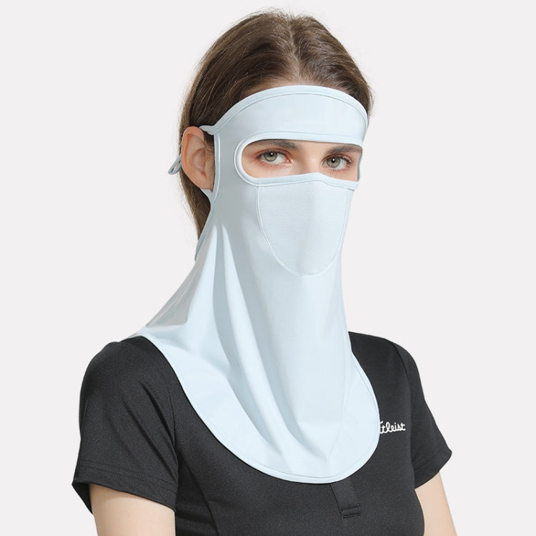 GOLOVEJOY Summer Ice Silk Sunscreen Face Shield  Ladies Outdoor Neck Protection Veil