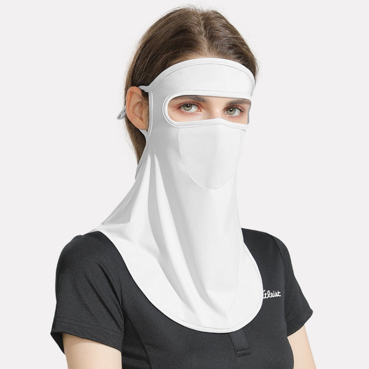 GOLOVEJOY Summer Ice Silk Sunscreen Face Shield  Ladies Outdoor Neck Protection Veil Reluova