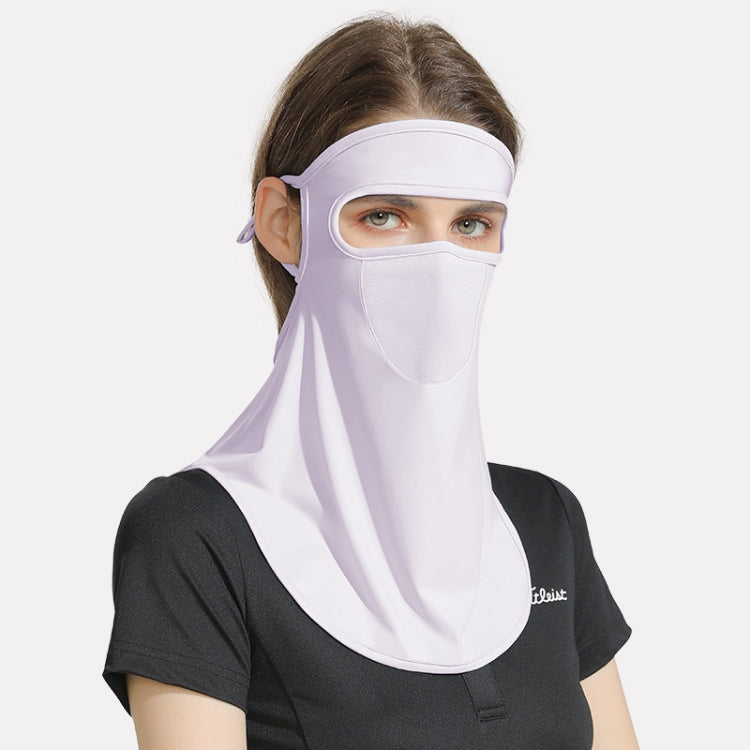 GOLOVEJOY Summer Ice Silk Sunscreen Face Shield  Ladies Outdoor Neck Protection Veil Reluova