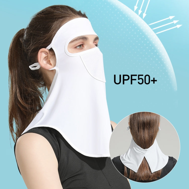 GOLOVEJOY Summer Ice Silk Sunscreen Face Shield  Ladies Outdoor Neck Protection Veil Reluova