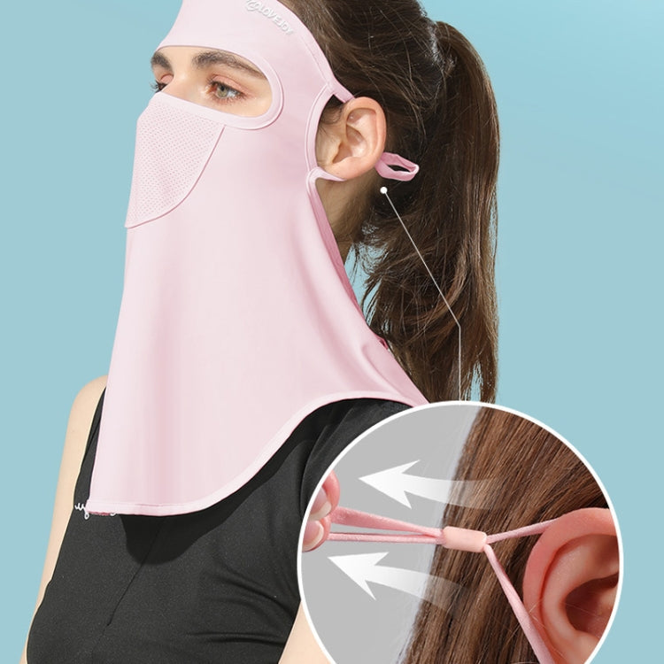 GOLOVEJOY Summer Ice Silk Sunscreen Face Shield  Ladies Outdoor Neck Protection Veil Reluova