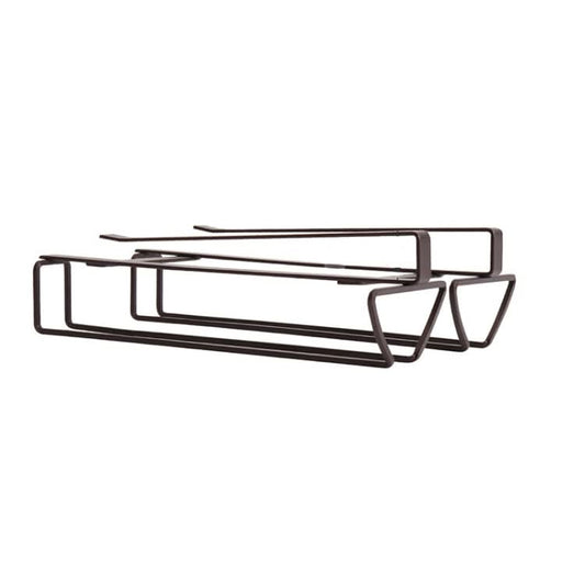 Free Punch Cabinet Wrought Iron Wine Glass Holder Upside Down Rack,Style: Reluova