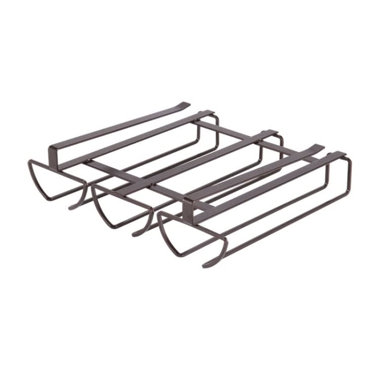 Free Punch Cabinet Wrought Iron Wine Glass Holder Upside Down Rack,Style: