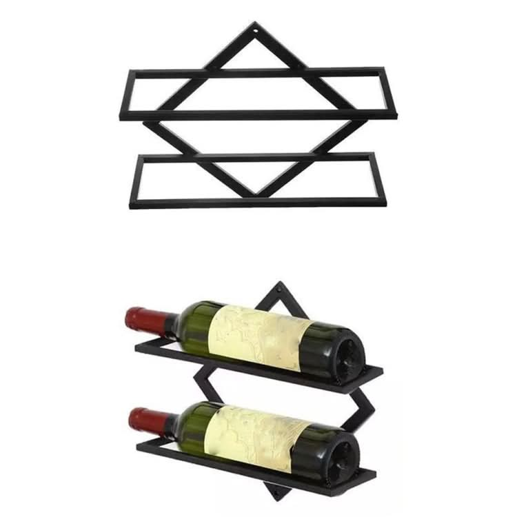 Wall Mounted Wine Rack Kitchen Dining Room Hanging Wine Glass Wine Bottle Rack