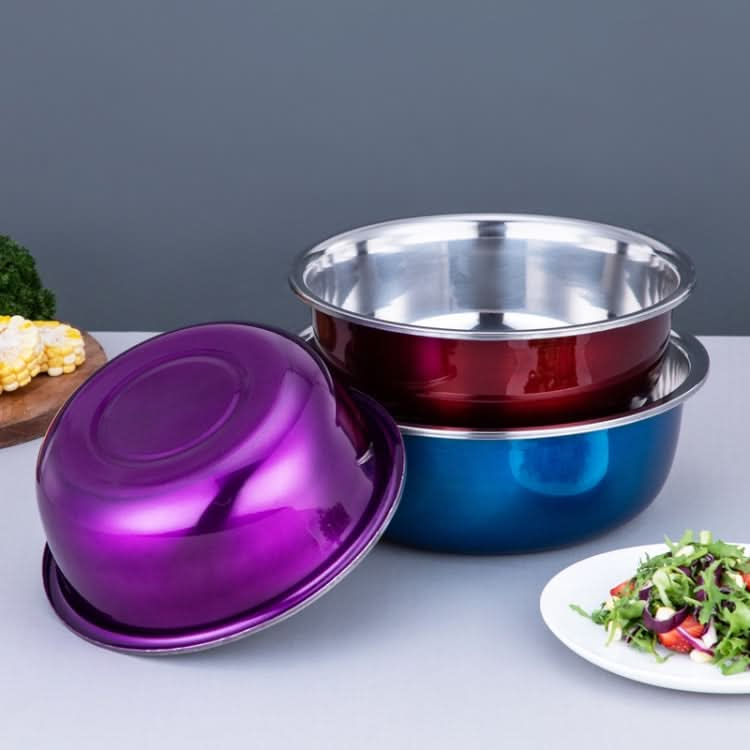 3 PCS / Set SiGang Stainless Steel Kitchen Supplies Seasoning Colorful Basin-Reluova