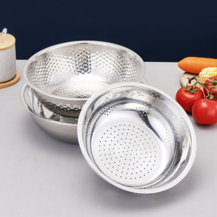 3 PCS / Set SiGang Stainless Steel Rice Washing and Vegetable Draining Basin-Reluova