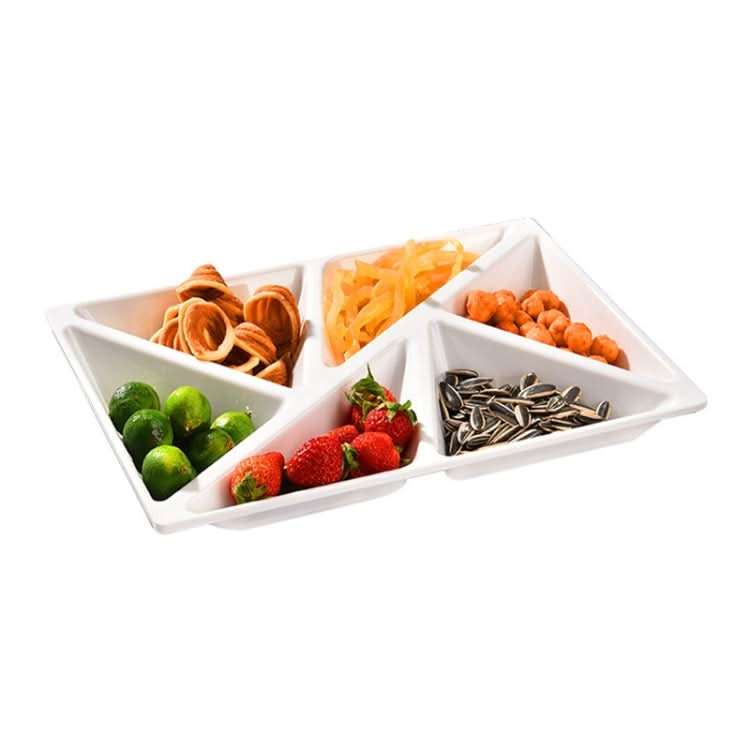 6 In 1 Multifunctional Compartmental Luminous Fruit Tray, Style:-Reluova