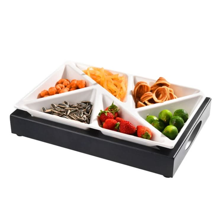 6 In 1 Multifunctional Compartmental Luminous Fruit Tray, Style:-Reluova