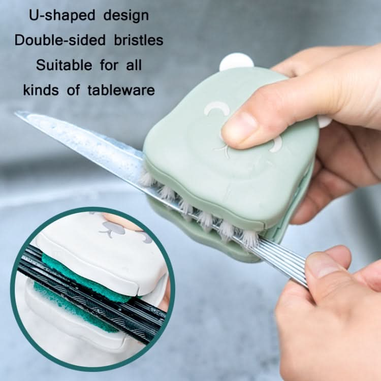 U-shaped Knife Chopsticks Double-sided Cleaning Brush Reluova