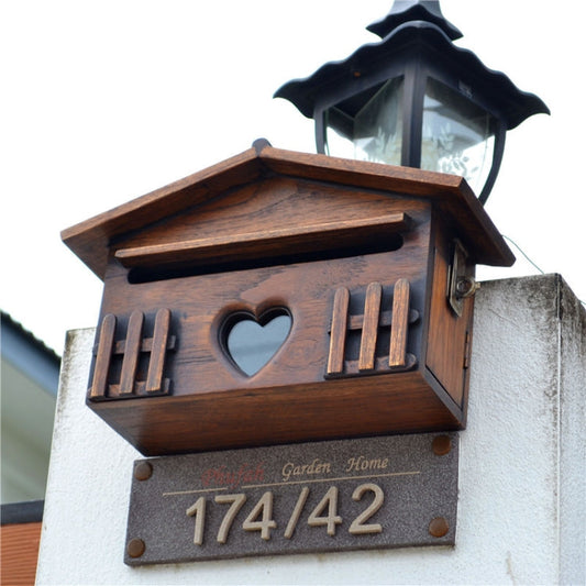 Outdoor Wall-mounted Wooden Letter Box Office Suggestion Box