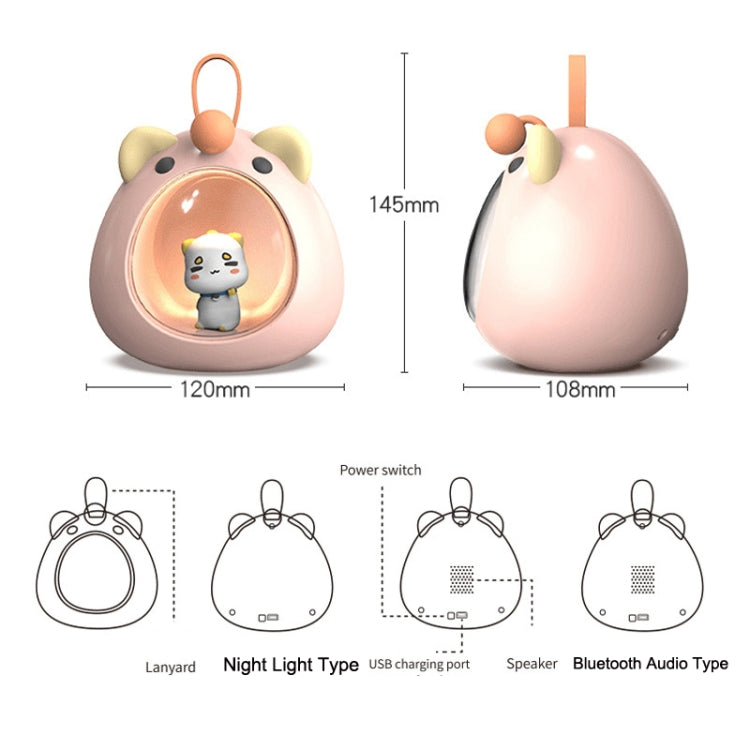 USB Bluetooth Audio Bedroom Atmosphere Cartoon Night Light, Style: My Store