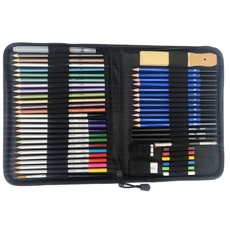 51 PCS / Set YOVER Sketch Pencil Set Water Soluble Color Lead Art Painting Kit