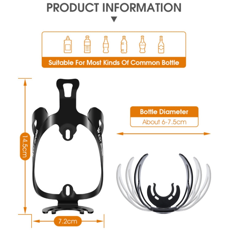 WEST BIKING Bicycle Aluminum Beverage Bottle Holder