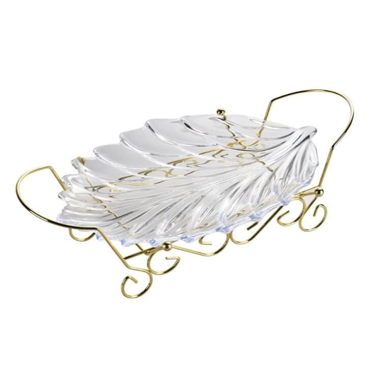 Acrylic Leaf Shape Fruit Tray and Shelf, Style: Reluova