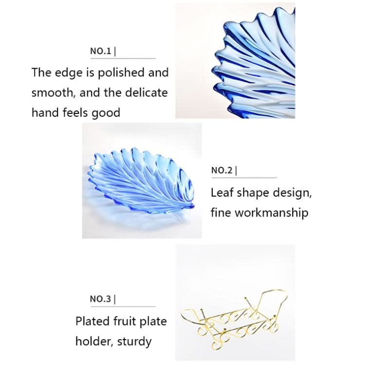 Acrylic Leaf Shape Fruit Tray and Shelf, Style: Reluova