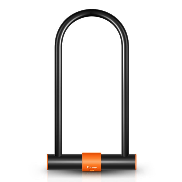 WEST BIKING Bicycle Carbon Steel Anti-Shear Anti-Theft U-Lock Reluova