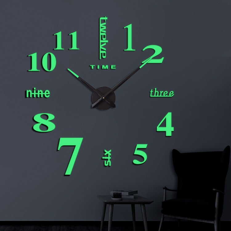 M002 Night Light DIY Digital Wall Clock Living Room Decoration Silent Clock My Store