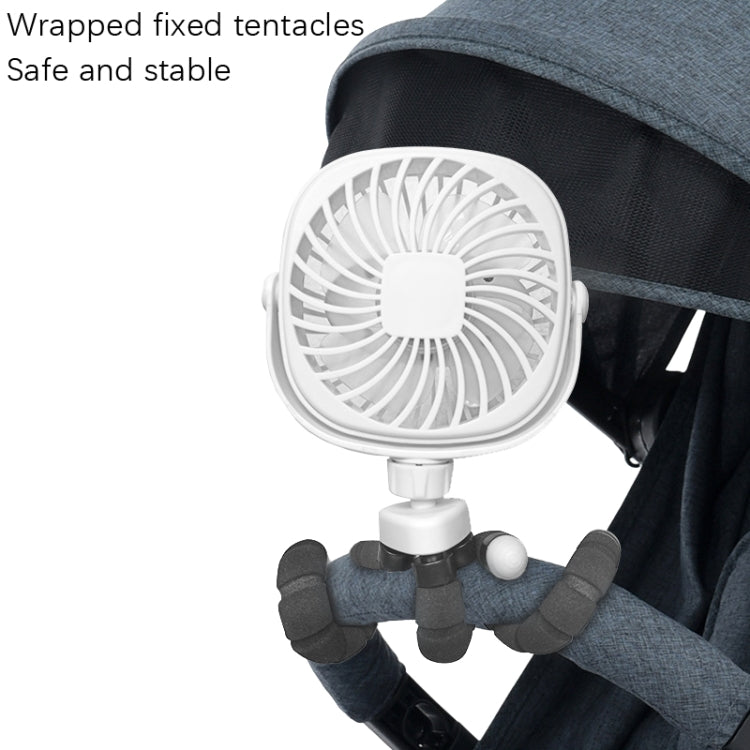 Octopus Stroller Deformation Fan Desktop Portable Handheld USB Small Fan Reluova