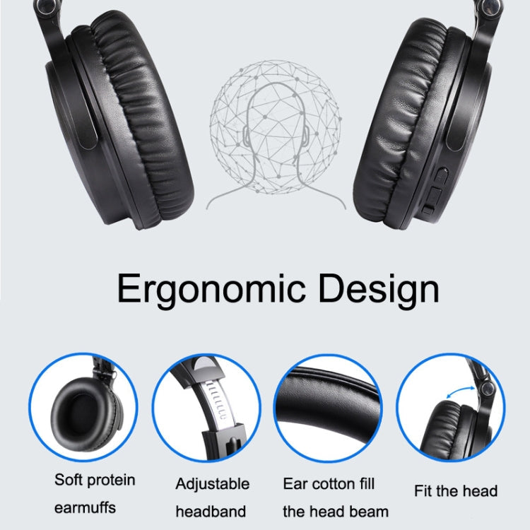 OneOdio PRO-C Bilateral Stereo Pluggable Over-Ear Wireless Bluetooth Monitor Headset My Store