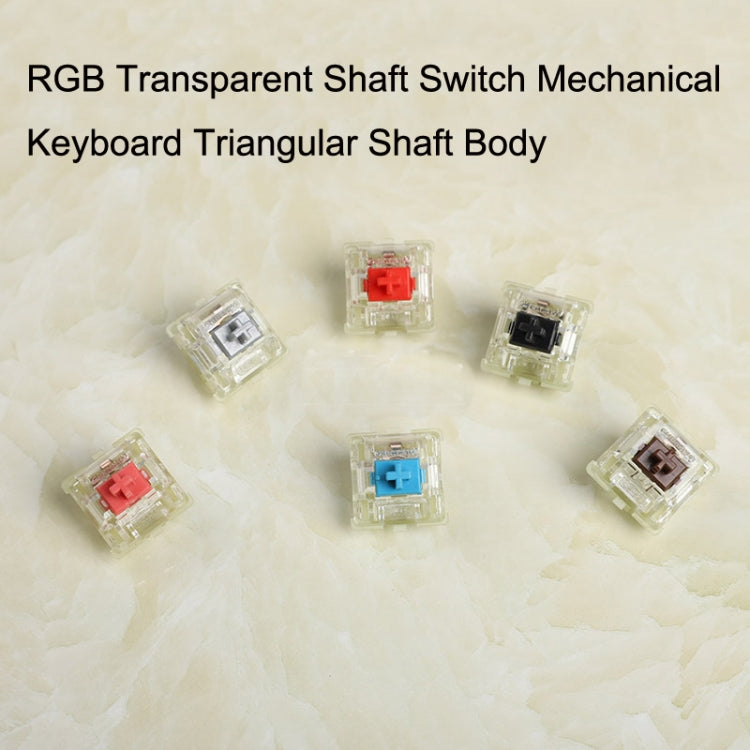 10PCS Cherry MX RGB Transparent Shaft Switch Mechanical Keyboard Triangular Shaft Body