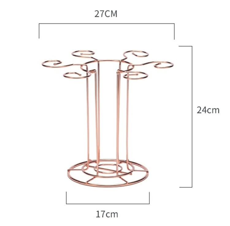 Wrought Iron Red Wine Glass Holder Decanter Stand Goblet Holder