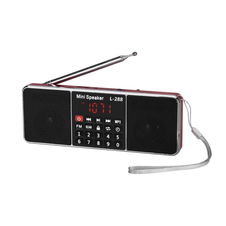 Dual Speaker Radio MP3 Player Support TF Card/U Disk with LED Display