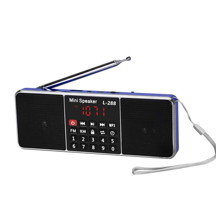 Dual Speaker Radio MP3 Player Support TF Card/U Disk with LED Display Reluova